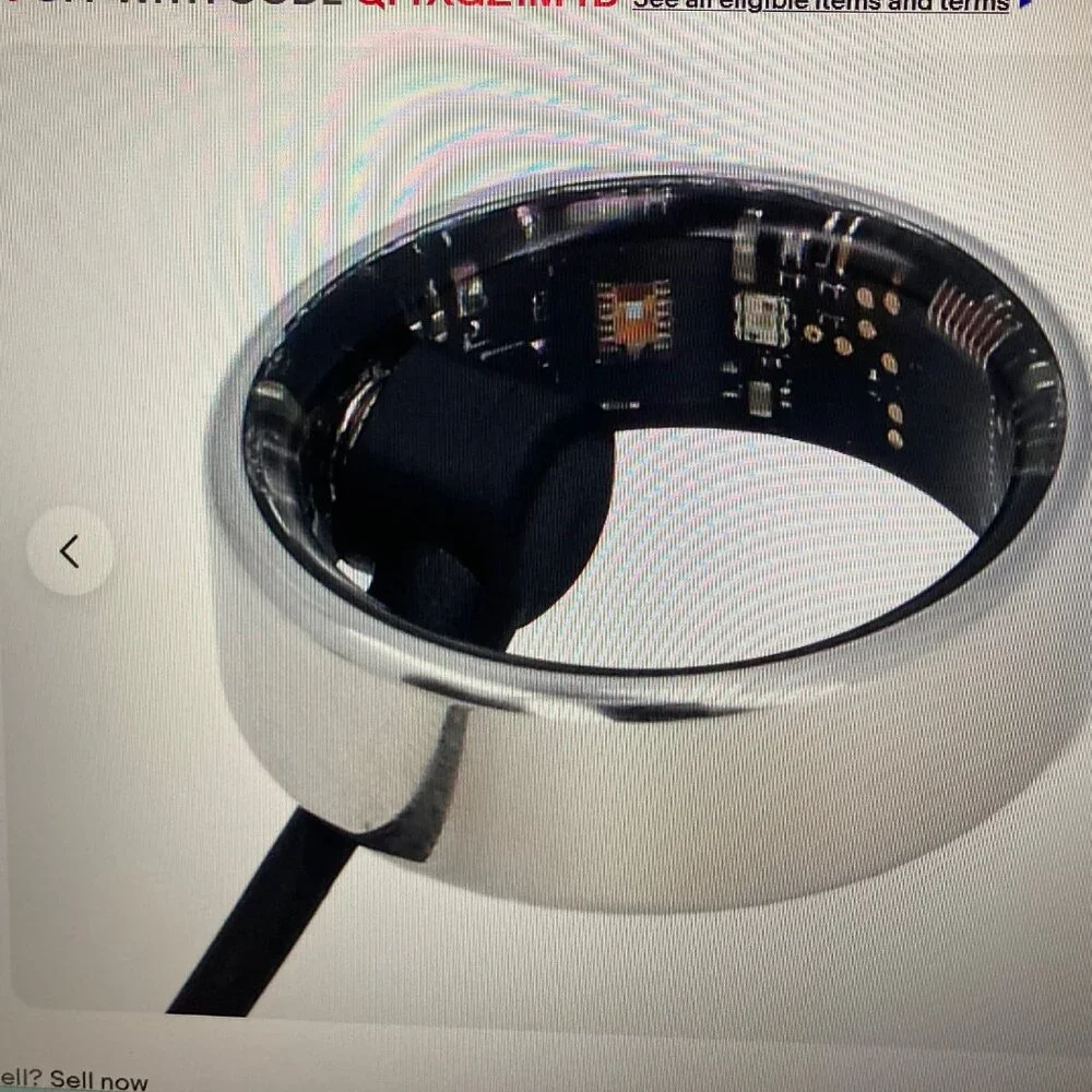 smart ring size 8 color silver